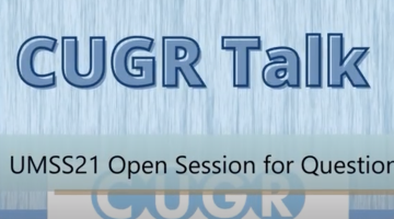 CUGR Talk Open Session for questions