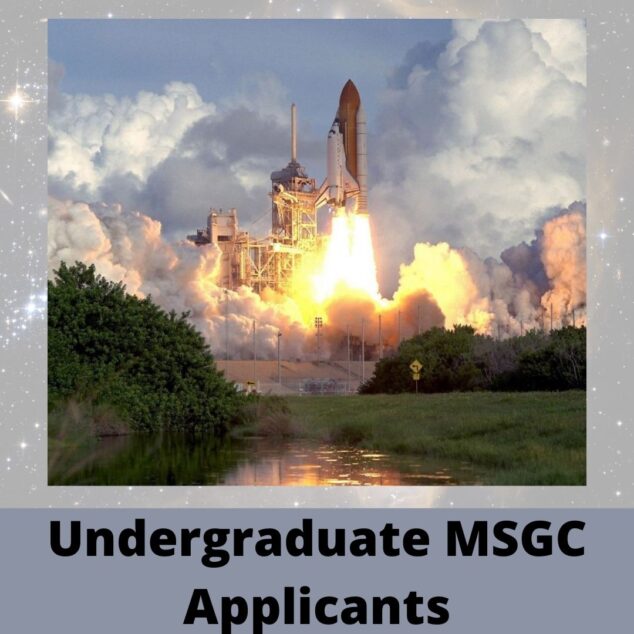 Undergraduate MSGC Applicants