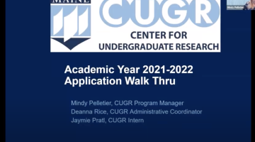 CUGR Talk Academic Year 2021-2022 Application Walk Thru